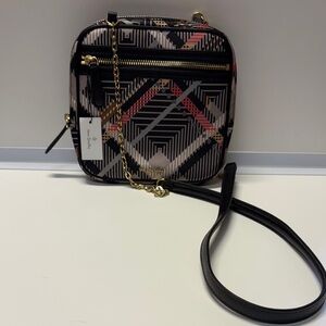 Geometric Patterned Crossbody Bag